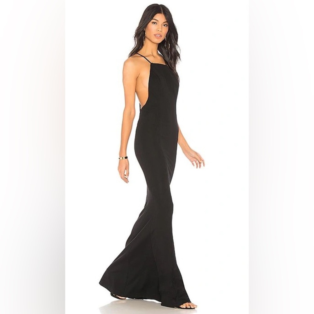Chrissy Teigen x REVOLVE Jet Fleet Maxi Black Dress